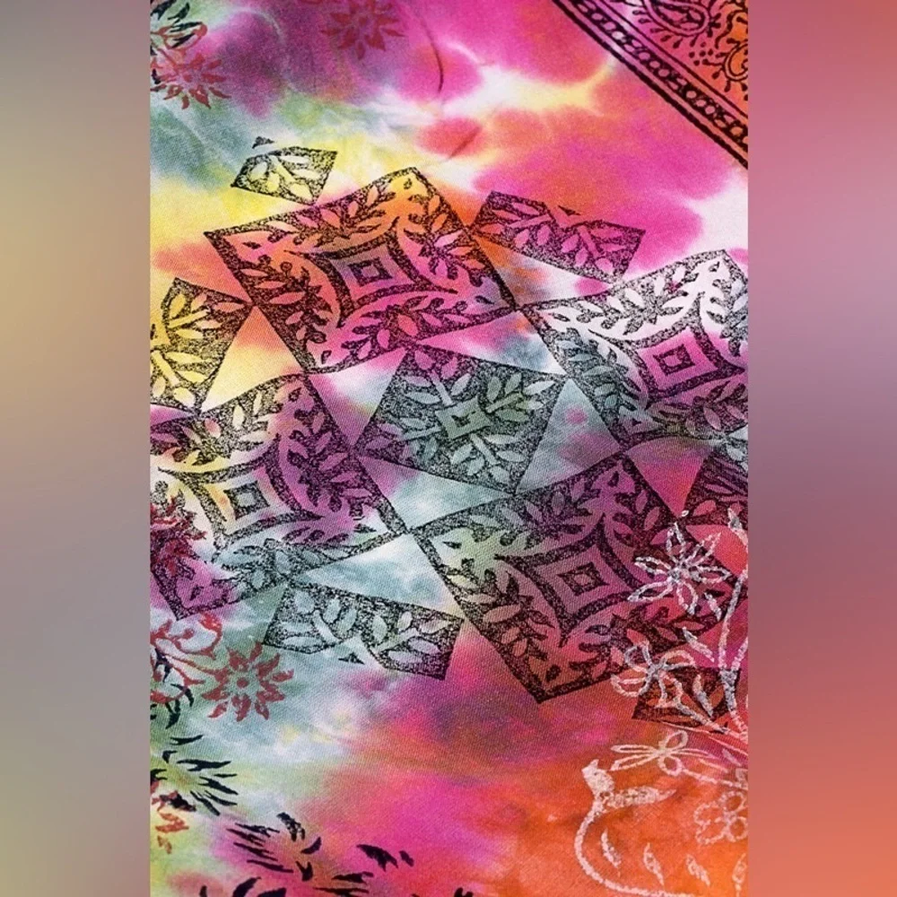 Womens Ruggine Hippie Bohemian Ethnic Tie Dyed Hobo Chic Yoga Shoulder Beach Bag